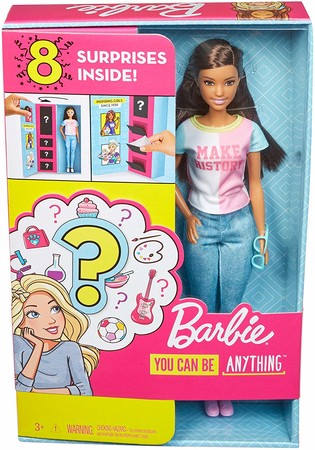 Игровой набор Барби Профессия сюрприз брюнетка Barbie Doll Profession Surprise Brunette GFX86 изображение