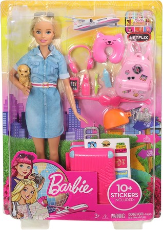 Игровой набор Барби Путешественница Barbie Doll and Travel Set  FWV25 изображение 1
