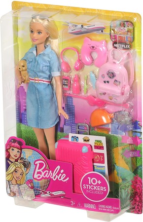 Игровой набор Барби Путешественница Barbie Doll and Travel Set  FWV25 изображение 3
