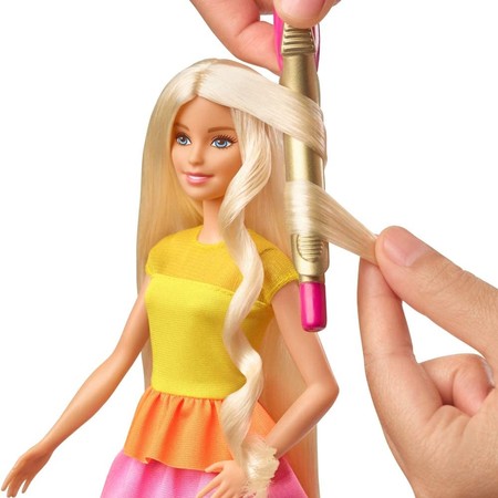 Игровой набор Барби Роскошные волосы ​Barbie Ultimate Curls Blonde Doll and Hairstyling Playset GBK24 изображение 1