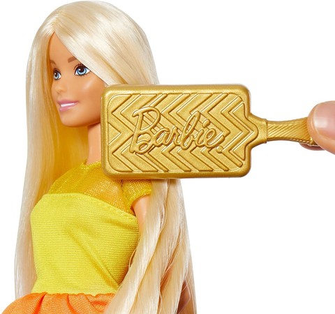 Игровой набор Барби Роскошные волосы ​Barbie Ultimate Curls Blonde Doll and Hairstyling Playset GBK24 изображение 2