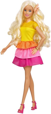 Игровой набор Барби Роскошные волосы ​Barbie Ultimate Curls Blonde Doll and Hairstyling Playset GBK24 изображение 4