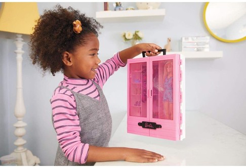 Игровой набор Барби Розовый шкаф для одежды Barbie Fashionistas Ultimate Closet Doll and Accessories GBK12 изображение 2