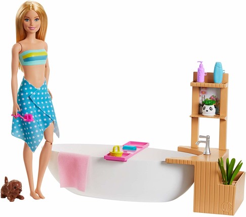Игровой набор Барби Спа-салон Barbie Fizzy Bath Doll & Playset GJN32 изображение