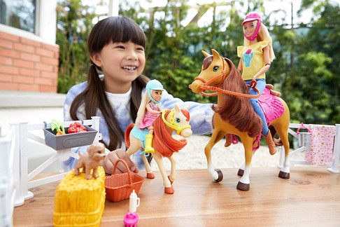 Игровой набор Барби Верховая езда и объятия Mattel Barbie Hugs N Horses Playset FXH15 изображения 4