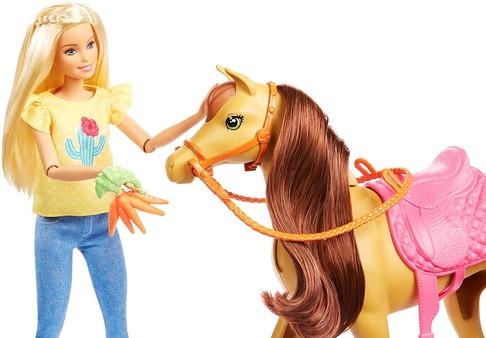 Игровой набор Барби Верховая езда и объятия Mattel Barbie Hugs N Horses Playset FXH15 изображения 6