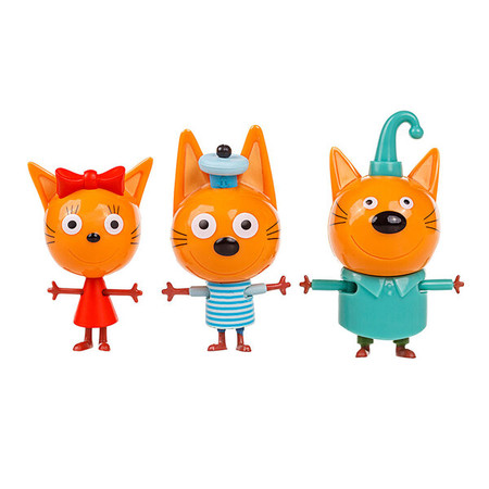 Игровой набор фигурок Три Кота: Коржик, Карамелька и Компот изображение 