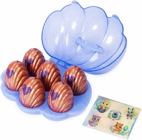 Игровой набор Хетчималс Морская ракушка (6 фигурок в яйцах меняющие цвет) Hatchimals Colleggtibles Mermal Magic 6 Pack 6046154 изображение
