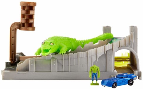 Игровой набор Хот Вилс Киллер Крок Побег из канализации Hot Wheels DC Killer Croc Playset GBW52 изображение 3