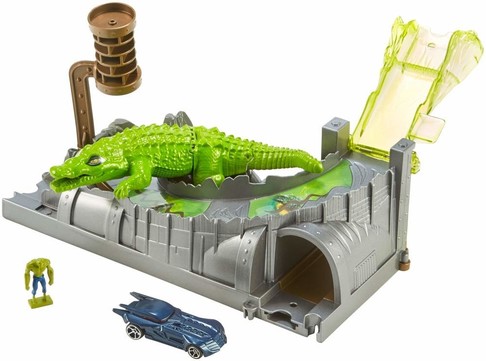 Игровой набор Хот Вилс Киллер Крок Побег из канализации Hot Wheels DC Killer Croc Playset GBW52 изображение
