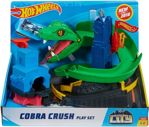 Игровой набор Хот Вилс Укус Кобры Hot Wheels City Cobra Crush изображение 3