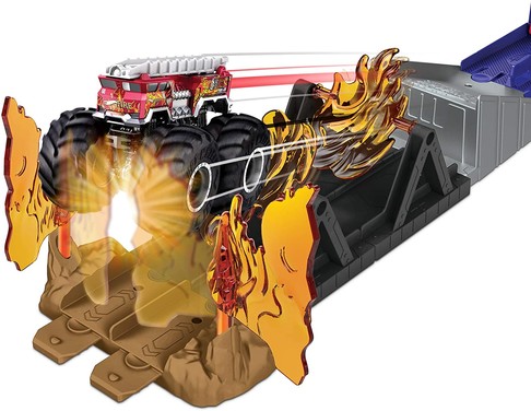 Игровой набор Хот Вилс Monster Trucks Fire Through изображение 1