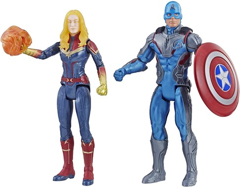 Игровой набор Капитан Марвел и Капитан Америка Avengers Marvel  изображение 
