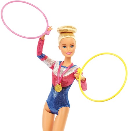 Игровой набор кукла Барби гимнастка Barbie Gymnastics Playset GJM72 изображение 1