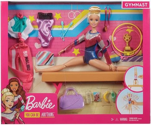 Игровой набор кукла Барби гимнастка Barbie Gymnastics Playset GJM72 изображение 3