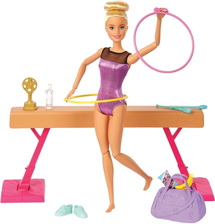 Игровой набор кукла Барби гимнастка Barbie Gymnastics Playset GJM72 изображение