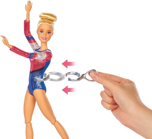 Игровой набор кукла Барби гимнастка Barbie Gymnastics Playset GJM72 изображение 6