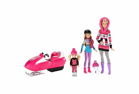 Игровой набор кукол Барби Сестры Снежная забава Barbie Sisters Snow Fun Doll Giftset
