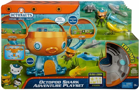 Игровой набор Октонавты Октобаза Подводная станция Fisher-Price Octonauts Octopod Shark Adventure Playset DYT06 изображение 4