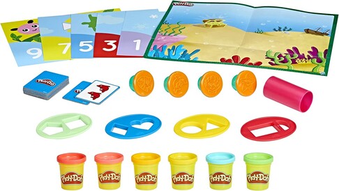 Игровой набор пластилина с трафаретами Плей До Play-Doh Create and Count Numbers Playset изображение 
