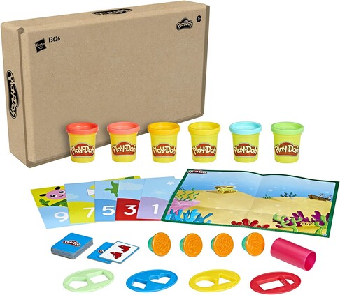 Игровой набор пластилина с трафаретами Плей До Play-Doh Create and Count Numbers Playset изображение 1