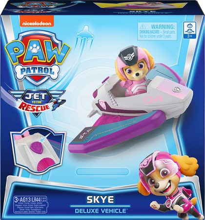 Игровой набор Щенячий Патруль Скай на машине-трансформере со светом и звуком Paw Patrol, Jet to The Rescue Skye Deluxe изображение  1