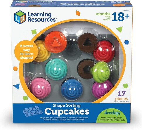 Игровой набор-сортер Форма с кексами Learning Resources Smart Snacks Shape изображение 