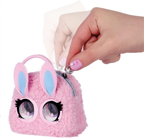 Интерактивная мини-сумочка Пушистый кролик Purse Pets Micros Fuzzy Bunny изображение 2