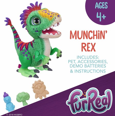 Интерактивный динозавр Рекс FurReal Munchin’ Rex E0387 изображение 7