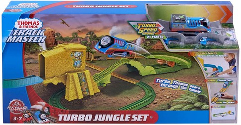 Железная дорога Томас и Друзья Джунгли Fisher-Price Thomas & Friends TrackMaster, Turbo Jungle Set фото 1