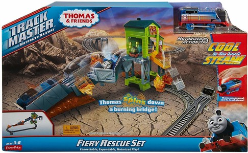 Железная дорога Томас и Друзья Огненный спасательный поезд Fisher-Price