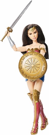 Кукла Чудо-женщина с мечом и щитом DC Wonder Woman Deluxe doll with shield and sword FDF39 изображение 7