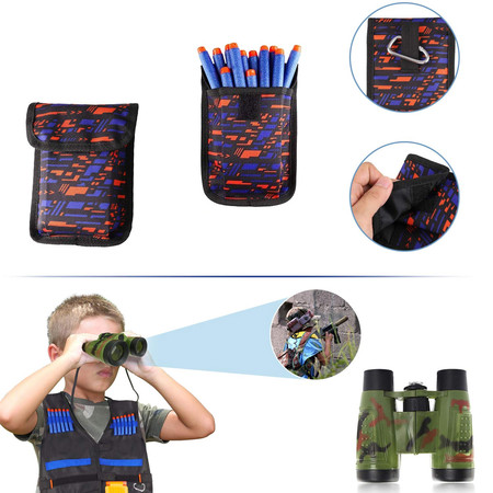 Набор из двух тактических жилетов с аксессуарами Ailuki 2 Pack Kids Tactical Vest Kit изображение 1