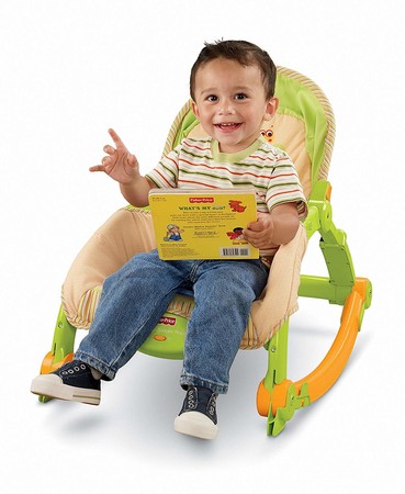 Кресло-качалка Тропический лес Фишер Прайс Fisher-Price Newborn-to-Toddler Portable Rocker, Rainforest T2518 изображение 2
