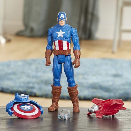 Коллекционная фигурка Капитан Америка Avengers Marvel Titan Hero Series 3
