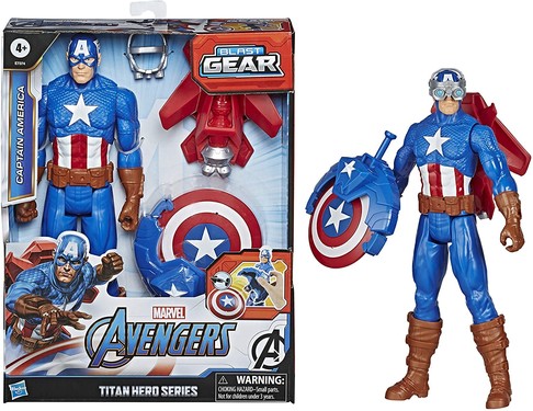 Коллекционная фигурка Капитан Америка Avengers Marvel Titan Hero Series 