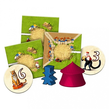 Настольная игра Каркассон: Бродячий цирк (дополнение) Carcassonne: Under the big Top изображение
