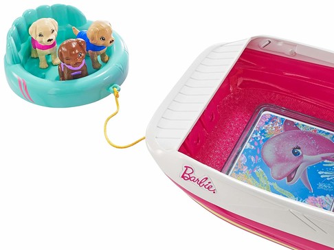 Игровой набор Катер для Барби Магия Дельфинов Barbie Dolphin Magic Ocean View Boat Playset FBD82 фото 1