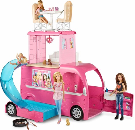 Кемпер Трейлер Барби Barbie Pop-Up Camper Vehicle изображение 8