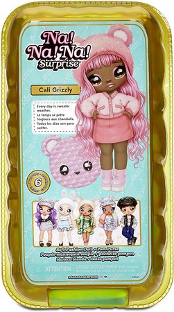Игровой набор с мягкой куклой Кейли Гризли На На На Na! Na! Na! Surprise Glam Series Cali Grizzly изображение 3