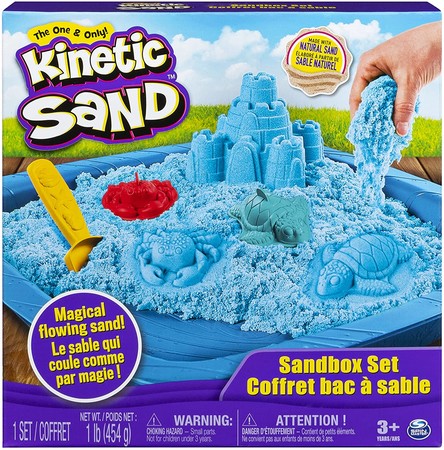 Кинетичесикий песок Замок из песка голубой Kinetic Sand изображение 