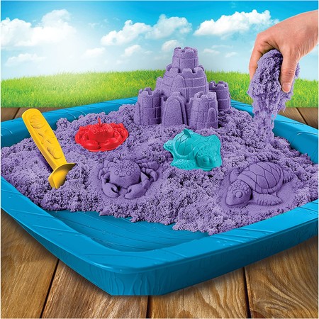 Кинетичесикий песок Замок из песка фиолетовый Kinetic Sand изображение 4