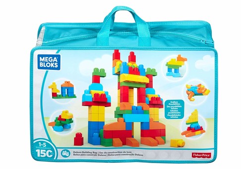 Конструктор Mega Bloks First Builders в сумке 150 дет Deluxe Building Bag 150-Piece
