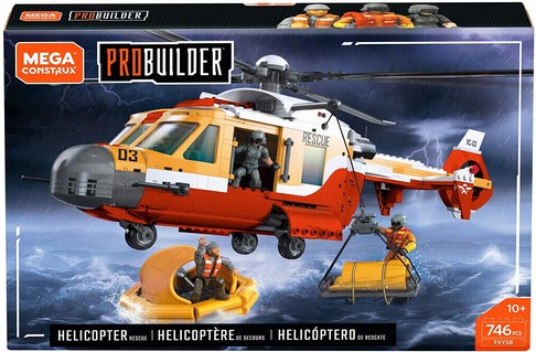 Конструктор Спасательный вертолёт береговой охраны Mega Contstrux Probuilder FXY58 изображение 4