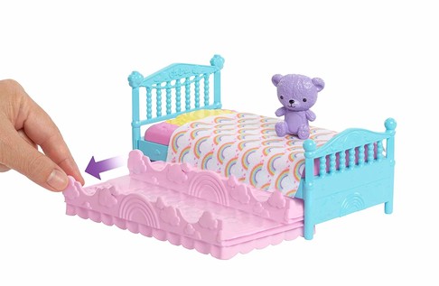 Игровой набор кукла Барби Челси Спальная комната Barbie Club Chelsea Bedtime Playset FXG83 изображение 4