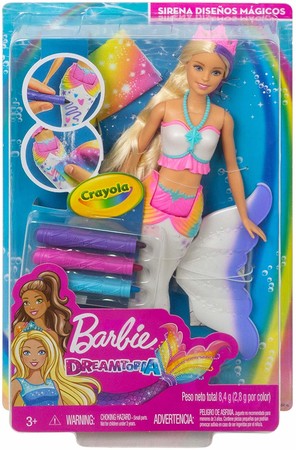 Кукла Барби Цветная русалочка Дримтопия Barbie Dreamtopia Color Magic Mermaid Doll GCG67 изображение 8