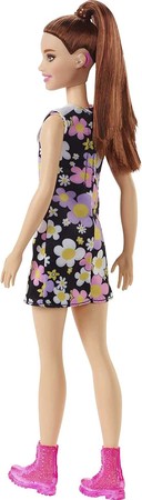 Кукла Барби Модница со слуховым аппаратом Barbie Fashionistas Doll #187 Brunette Ponytail изображение 3