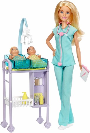 Игровой набор Кукла Барби Педиатр Barbie Careers Baby Doctor Playset 