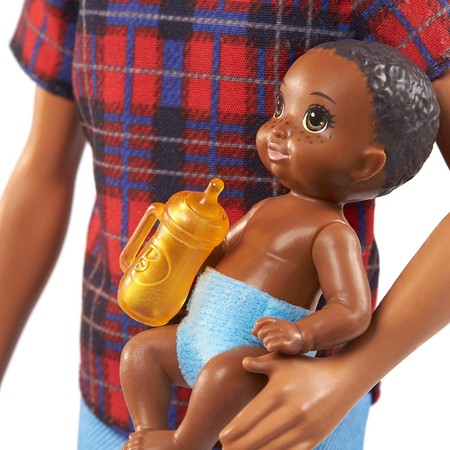 Кукла Барби Скиппер няня парень с младенцем Barbie Skipper Babysitters Inc. Brunette Boy Doll & Baby изображение 2