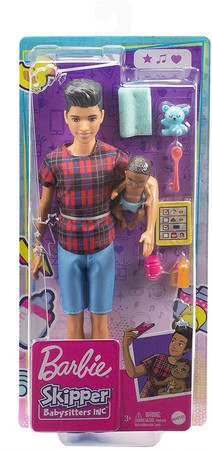 Кукла Барби Скиппер няня парень с младенцем Barbie Skipper Babysitters Inc. Brunette Boy Doll & Baby изображение 4
